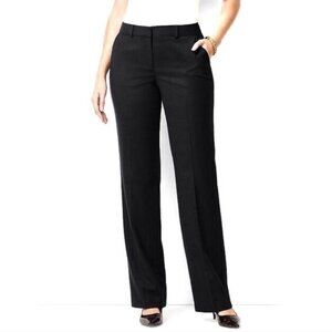Talbots Windsor Curvy Italian Flannel Black Wool Pants Size 16 NWT